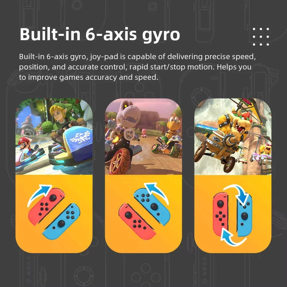 Wireless Joypad Controller – Bluetooth Gamepad for Switch/iOS/Android/PC
