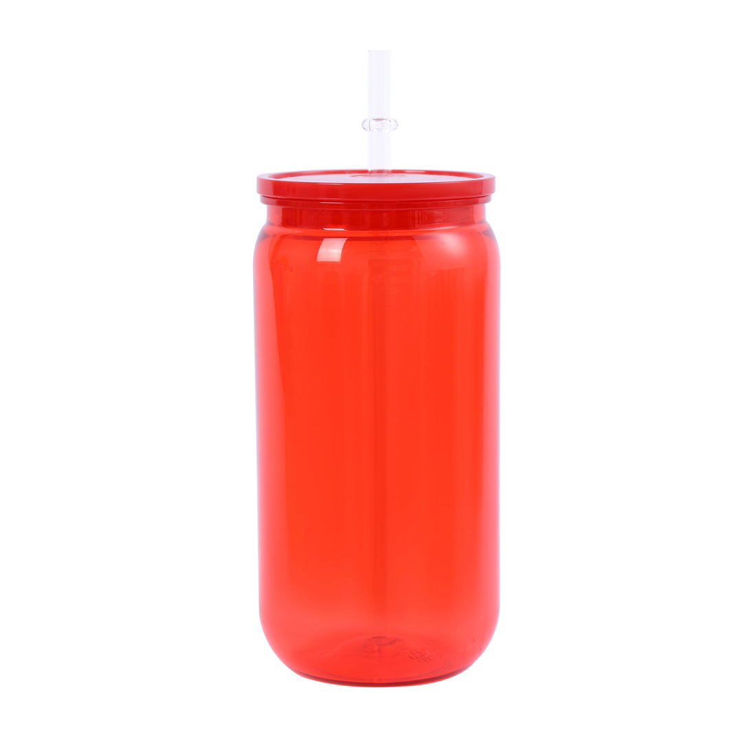 16oz Transparent Plastic Cup with Colorful Lid & Straw – Durable Drink Tumbler for Milk, Juice, Coffee