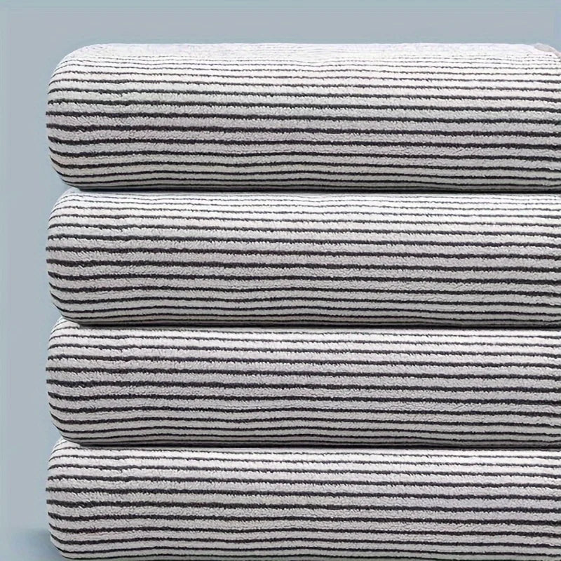Striped Bamboo Hand Towel – 35x75cm Soft & Quick-Dry