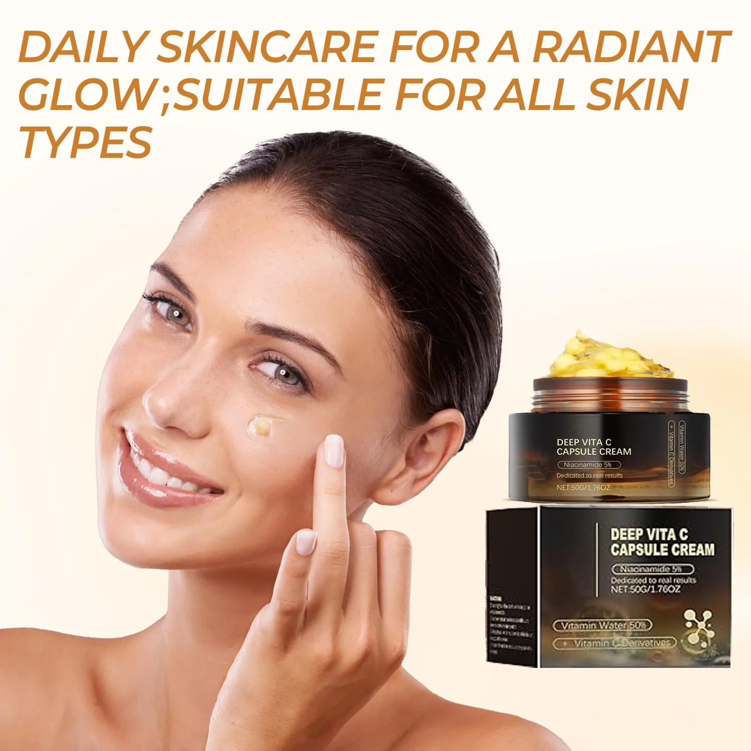 Vitamin C Golden Capsule Moisturizer – Hydrating & Antioxidant Daily Care