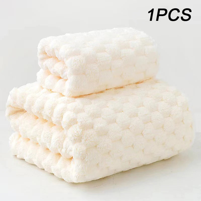 Bamboo Charcoal Coral Velvet Bath Towel – Super Absorbent