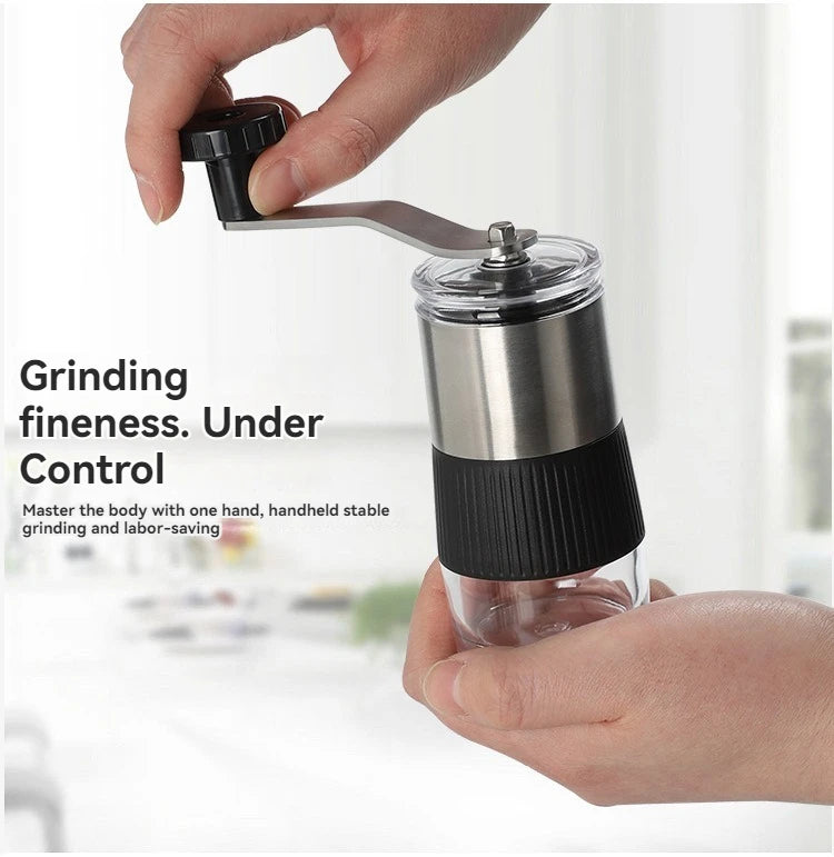 New Mini Hand Shake Manual Coffee Grinder – Stainless Steel Ceramic Core