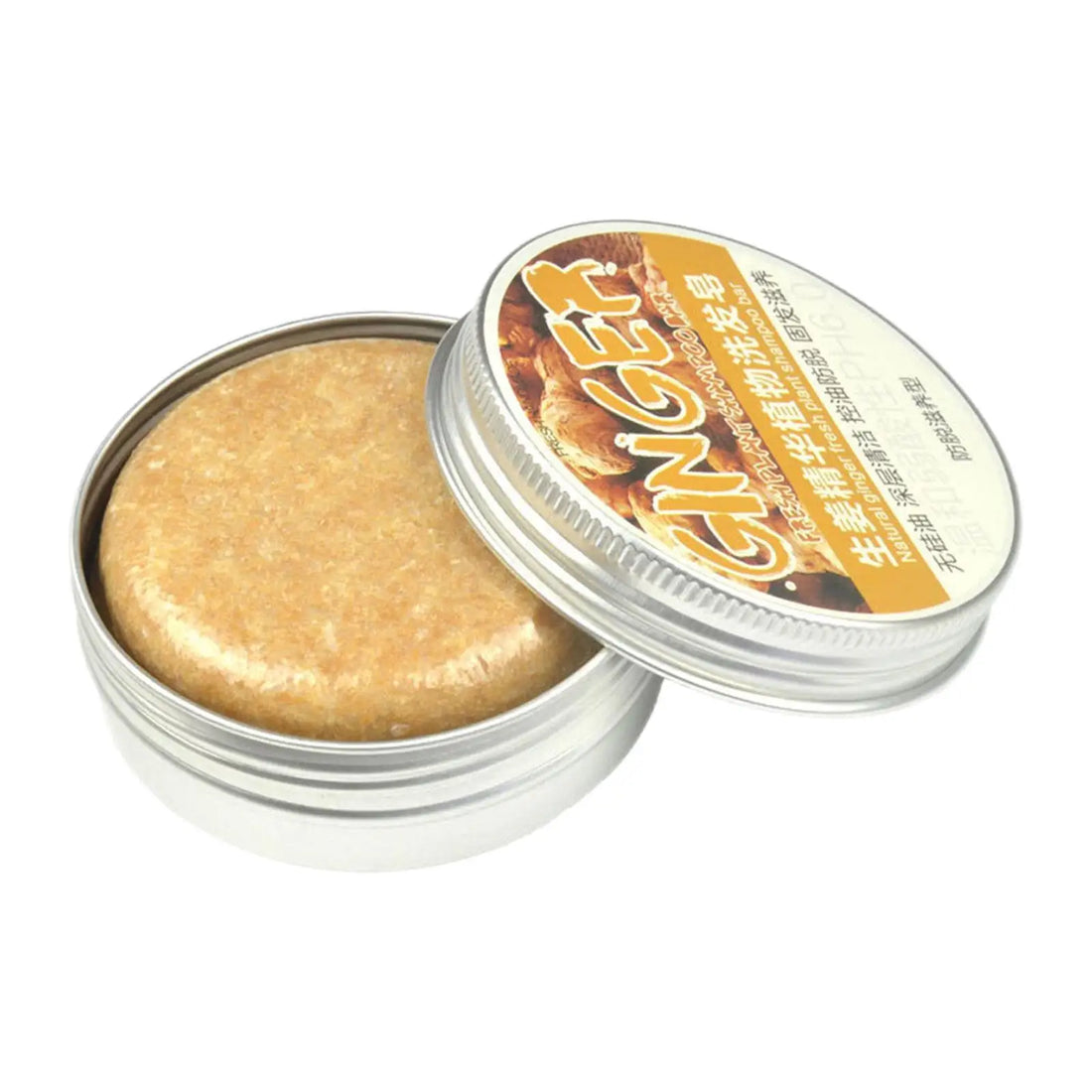 Ginger & Polygonum Shampoo Bar – Cold-Processed, Plant-Based Hair Care