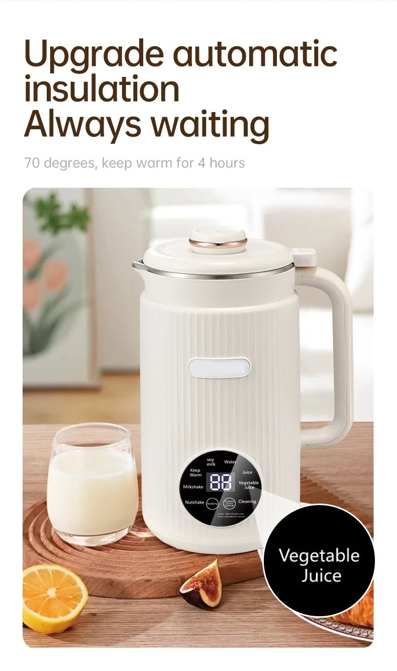 Multifunctional Electric Soybean Milk Machine – 220V/110V Food Blender & Juice Maker