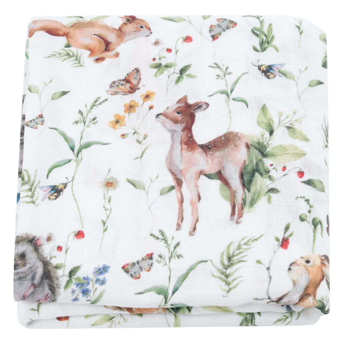 Bamboo Muslin Baby Swaddle Blanket – 120x120cm