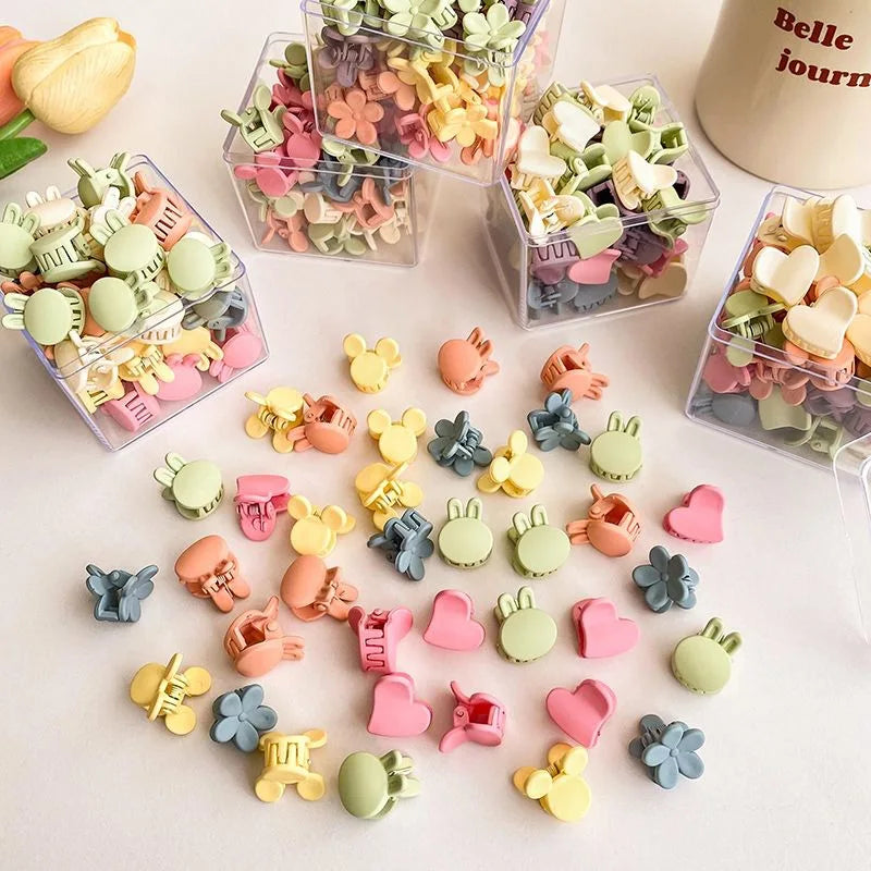 Mini Candy Clasp Hair Clips – Colorful Bang & Side Clips