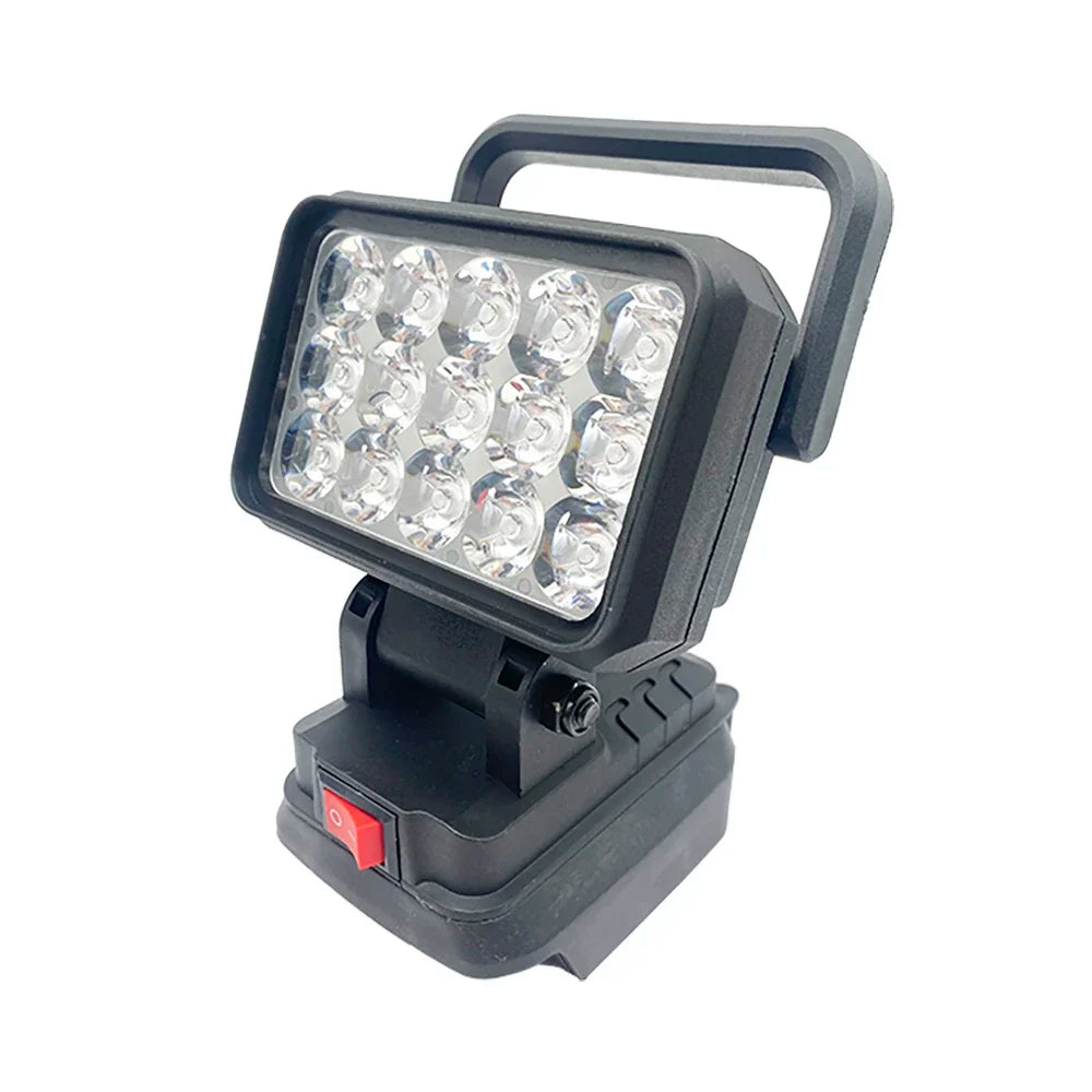 15-Bead LED Work Light – Portable Spotlight for 18V Li-ion Tool Batteries