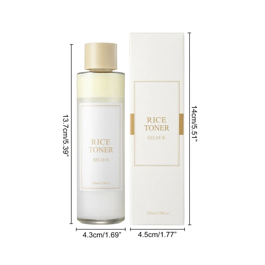 150ml Rice Facial Toner – Moisturizing & Brightening with Niacinamide