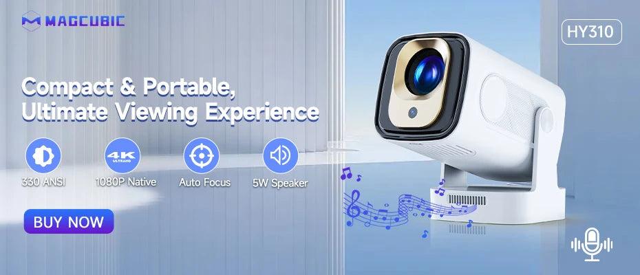 Magcubic HY300 Pro 4K Android Projector – 260 ANSI