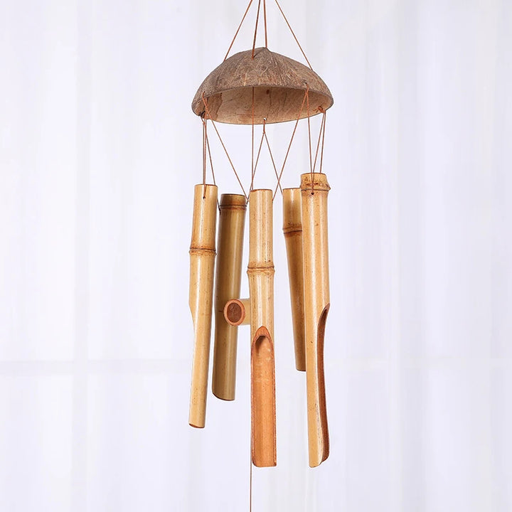 72cm Bamboo Wind Chimes – Handcrafted Outdoor Windbell for Garden, Patio, or Home Décor