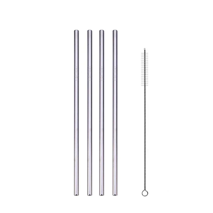 UPORS Reusable 304 Stainless Steel Straw Set