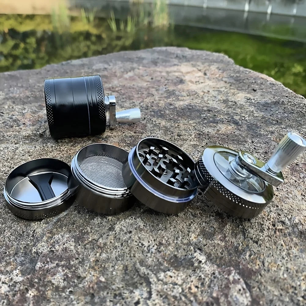 Nut and Hard Spice Grinder – Manual Crusher for Nutmeg, Ginger, Rock Salt, and Peppercorns