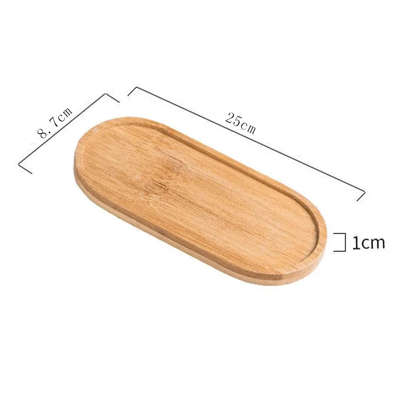 Bamboo Wooden Storage Tray – Oval & Rectangular Options