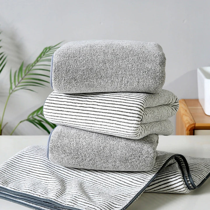 Bamboo Charcoal Coral Velvet Bath Towel – Super Absorbent