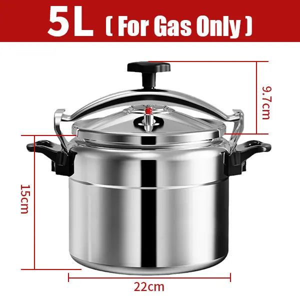 3L/5L/7L Professional Pressure Cooker – Heavy-Duty Aluminum Explosion-Proof Cooking Pot for Gas Cooker