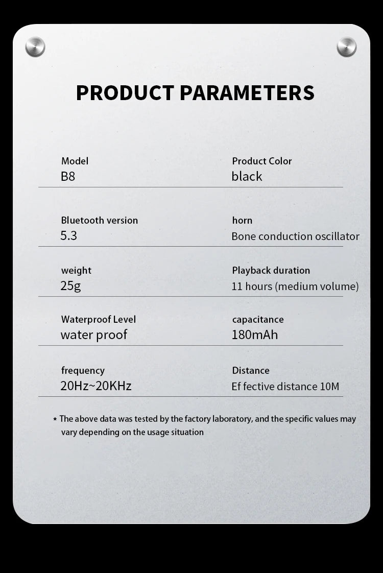 Xiaomi Mijia Bone Conduction Headphones – Bluetooth 5.3 Waterproof Sports Ear Hook Headset