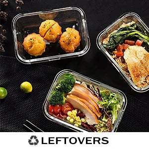 [10-Pack] Glass Meal Prep Containers with Lids – MCIRCO Food Storage Containers with Snap Locking Lids, Airtight Lunch Containers