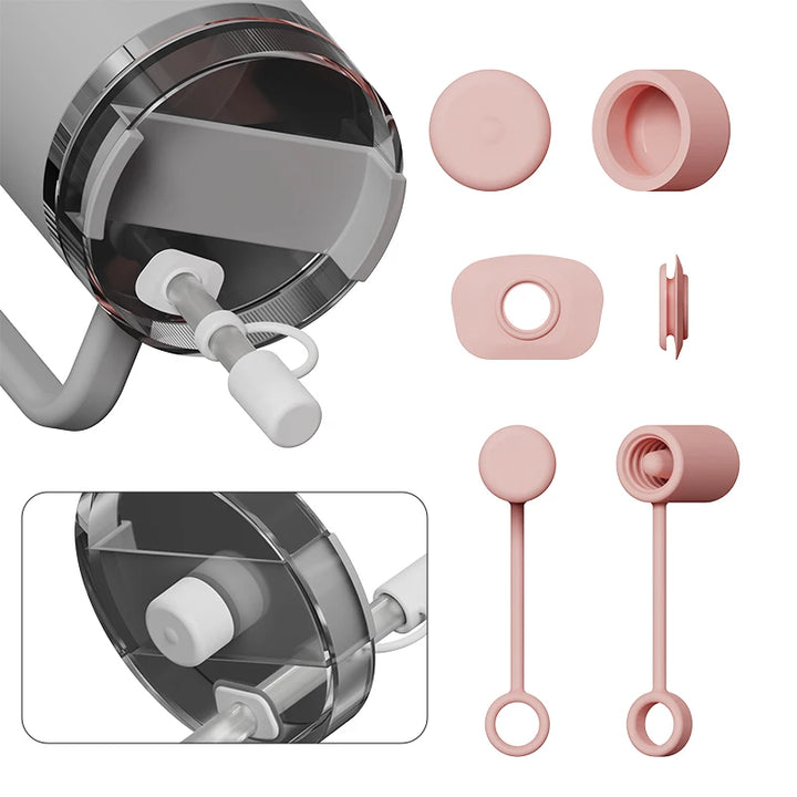 Reusable Silicone Straw Cap for Stanley Cups – Leak-Proof