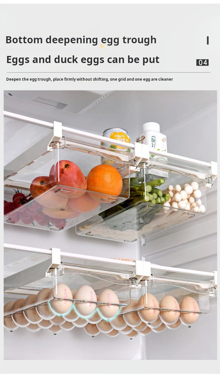 Drawer-Style Refrigerator Egg Storage Box
