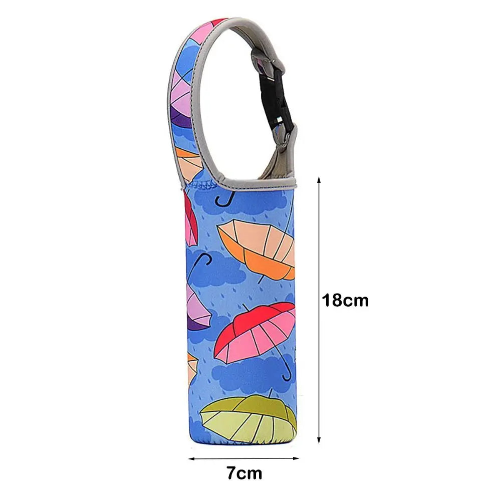 Portable Water Bottle Sleeve with Shoulder Strap – Insulated Pouch for Sports & Camping