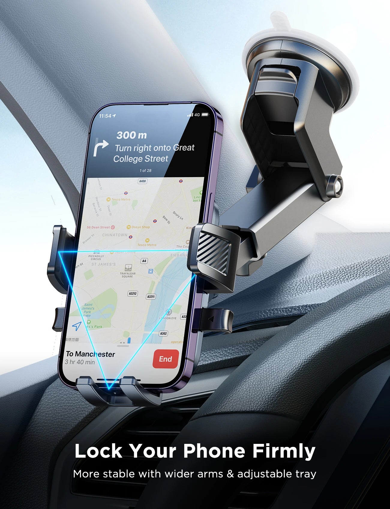 Joyroom Car Phone Holder – Air Vent Mount with 360° Rotation for iPhone, Samsung, Xiaomi, Huawei