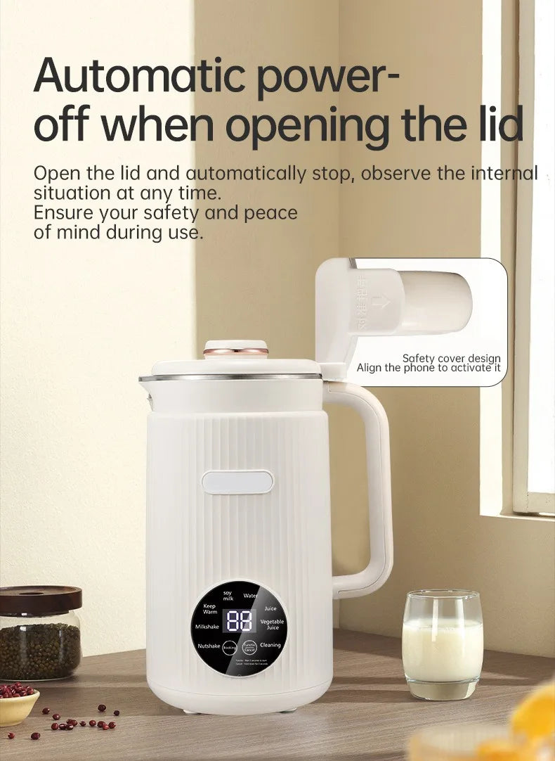 Multifunctional Electric Soybean Milk Machine – 220V/110V Food Blender & Juice Maker