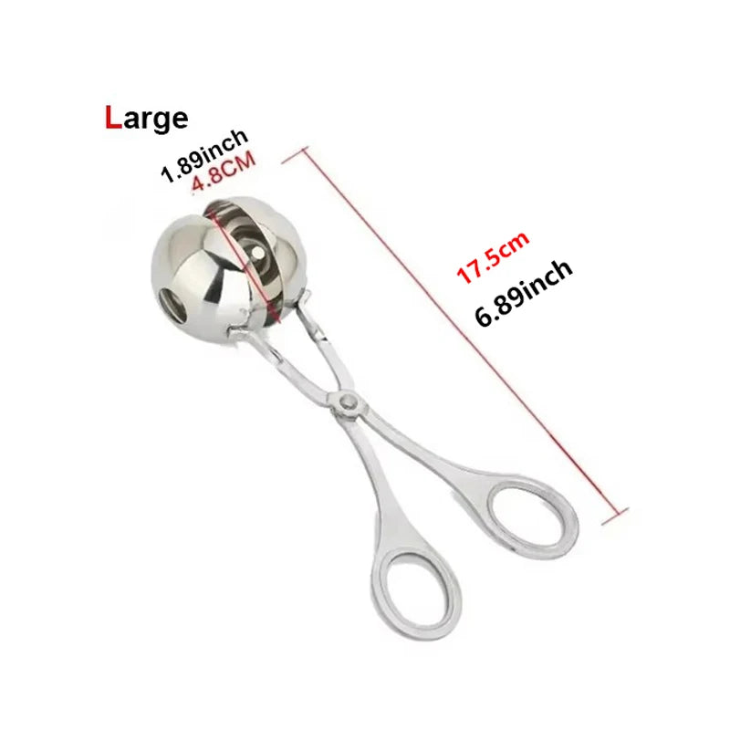 Meatball Maker Clip – Stainless Steel Mold for Fish Balls & Rice Balls
