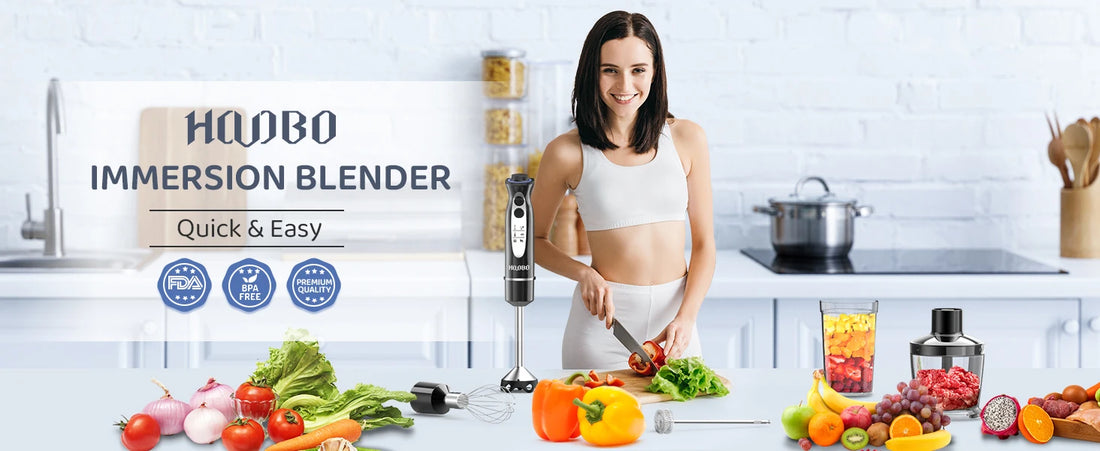 1000 Watt Powerful Handheld Immersion Blender – Vegetable, Meat, and Egg Beater for Smoothies, Sauces, Baby Food & Soups