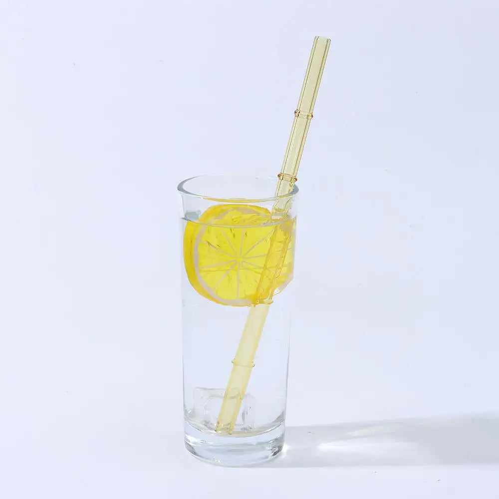 Reusable Glass Straws – Clear Drinking Straws for Juice, Milk, and More