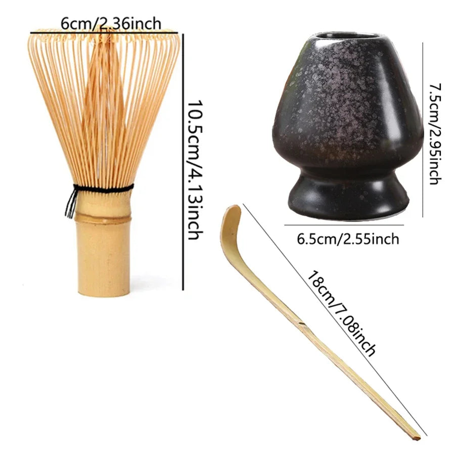 3PCS Japanese Matcha Set – Bamboo Buddha Tea Spoon & Tea Stirring Tools for Tea Preparation