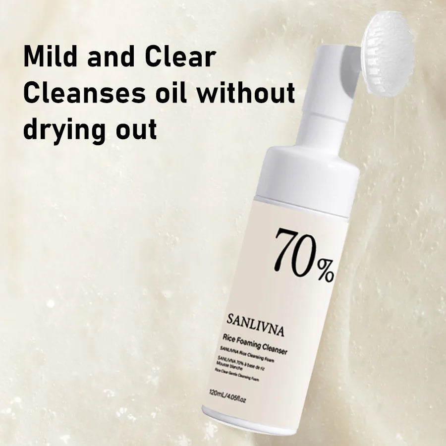 Rice Skincare Set – Toner, Serum & Cleansing Foam with Niacinamide