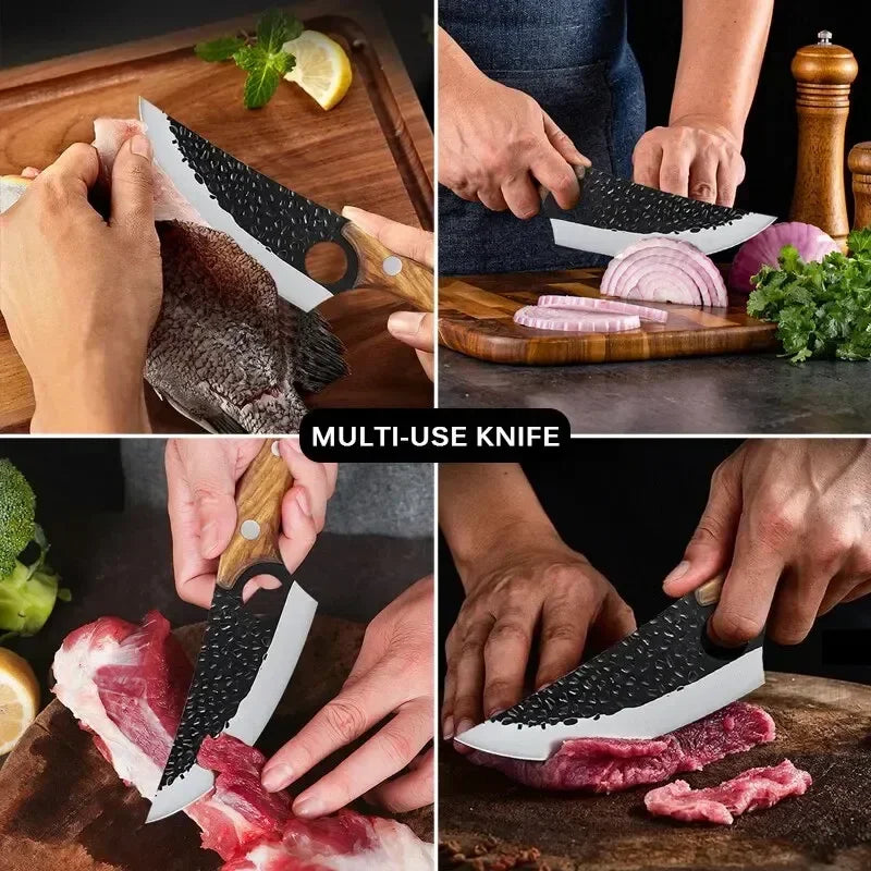 Forged Stainless Steel Boning & Fillet Knife – Kitchen Utility Tool