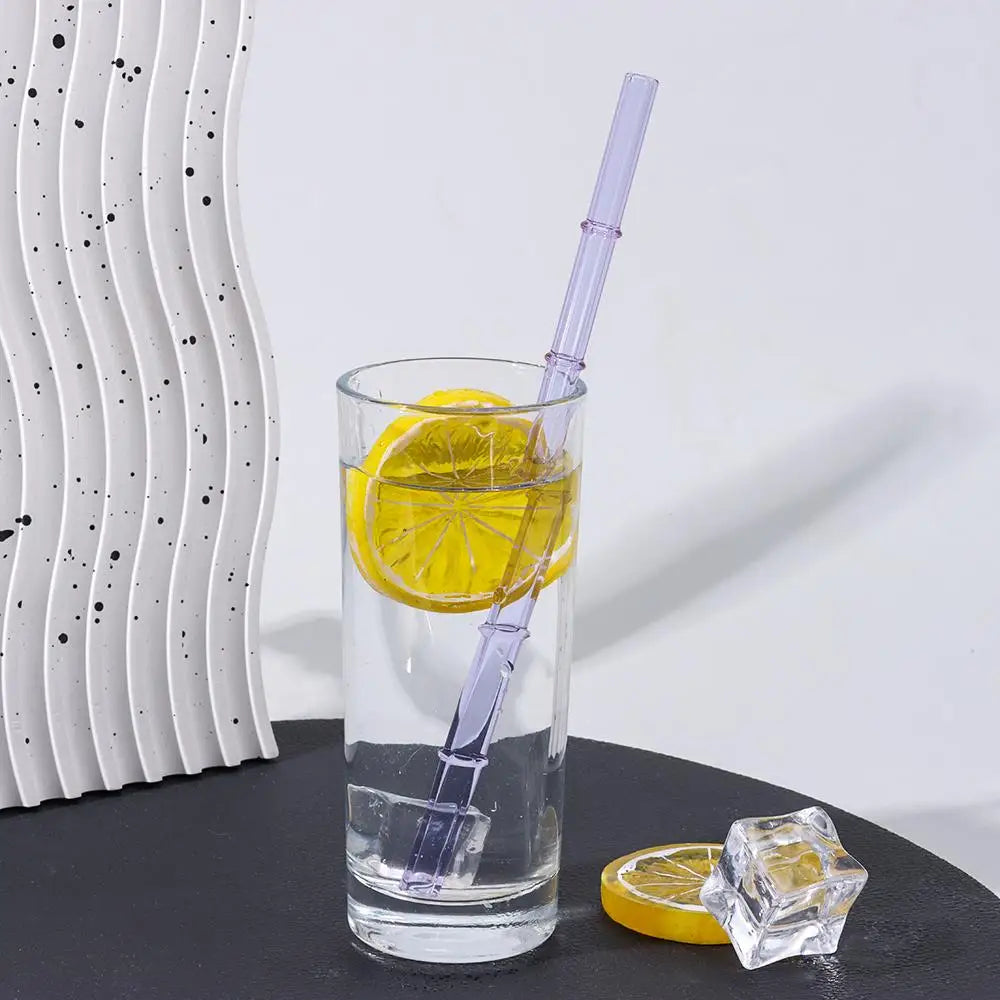 Reusable Glass Straws – Clear Drinking Straws for Juice, Milk, and More