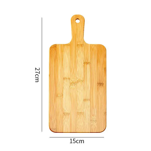 Bamboo Cutting Board with Handle – Large Wooden Serving & Chopping Board for Kitchen Use