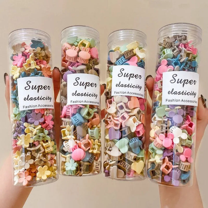Mini Candy Clasp Hair Clips – Colorful Bang & Side Clips