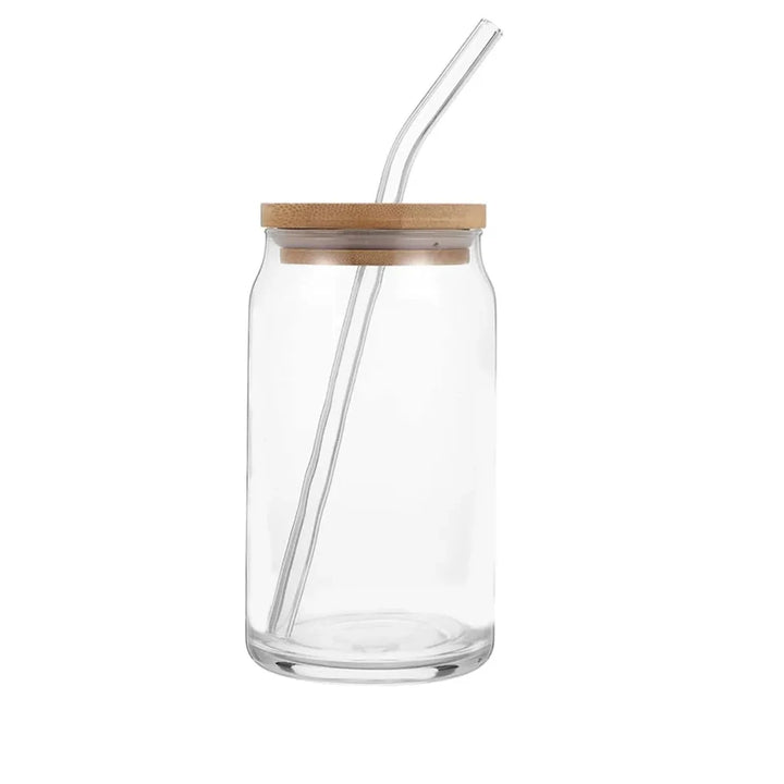 Mason Jar Coffee Mug with Straw and Lid – Iced Coffee Glasses, Beverage & Juice Cups