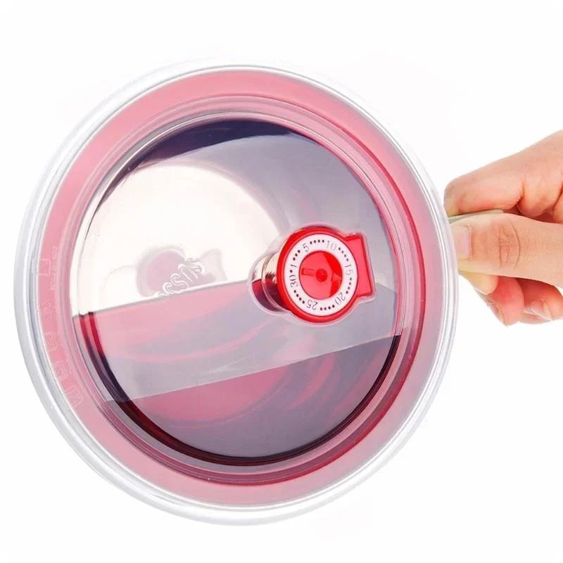 Stainless Steel Bowl with Handle – Solid Color, Anti-Scalding Design