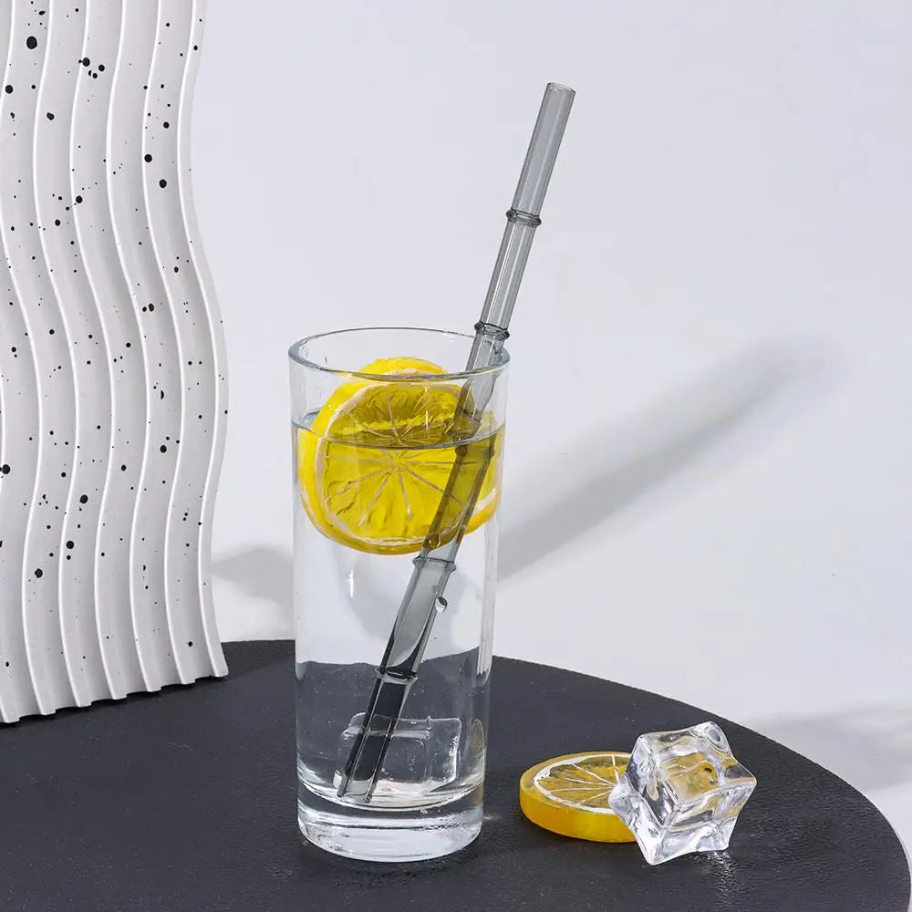 Reusable Glass Straws – Clear Drinking Straws for Juice, Milk, and More
