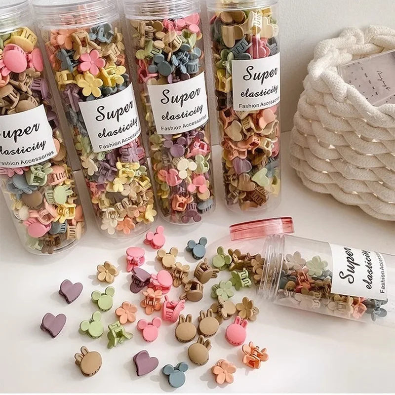 Mini Candy Clasp Hair Clips – Colorful Bang & Side Clips