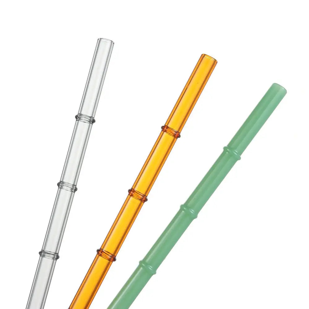 Reusable Glass Straws – Clear Drinking Straws for Juice, Milk, and More