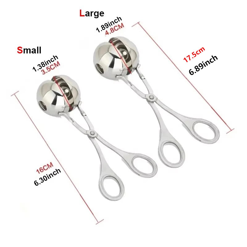 Meatball Maker Clip – Stainless Steel Mold for Fish Balls & Rice Balls