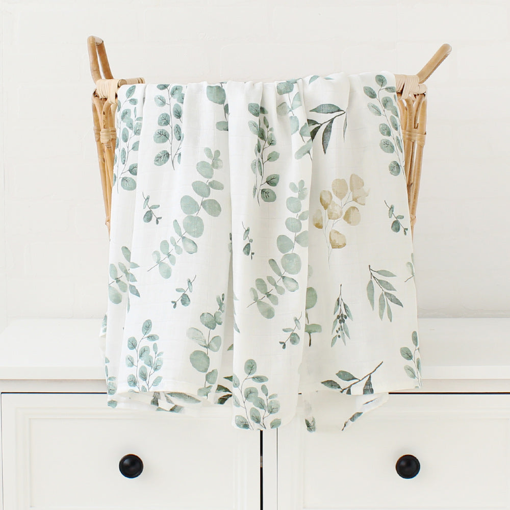 Bamboo Muslin Baby Swaddle Blanket – 120x120cm