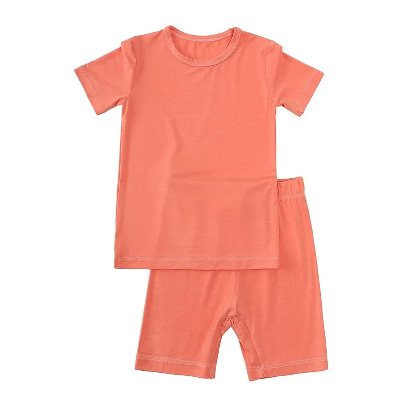 2023 Bamboo Fiber Kids Pajamas - Long Sleeve & Pants