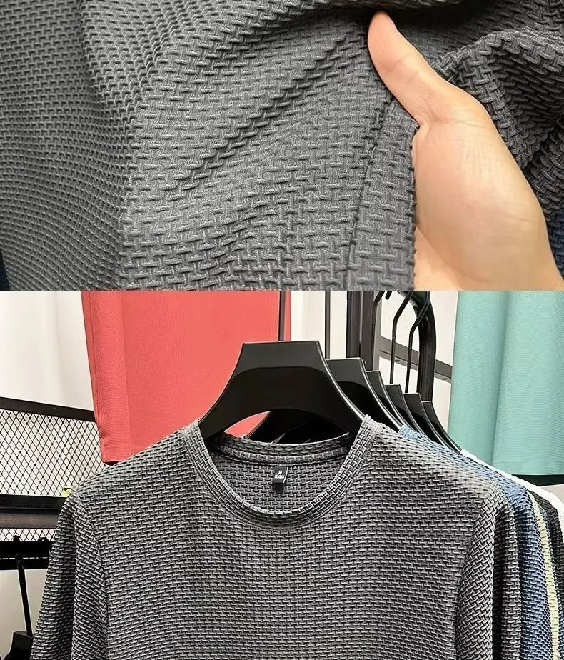 MINISO Men's Bamboo Mesh Ice Silk Short-Sleeve T-Shirt