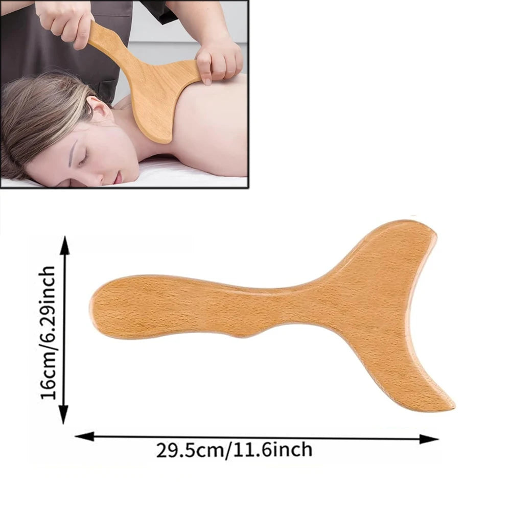 Wood Therapy Massager – Anti-Cellulite Gua Sha Tool, Deep Tissue Relaxation & Body/Face Lifting Roller, Maderoterapia Massage Tool