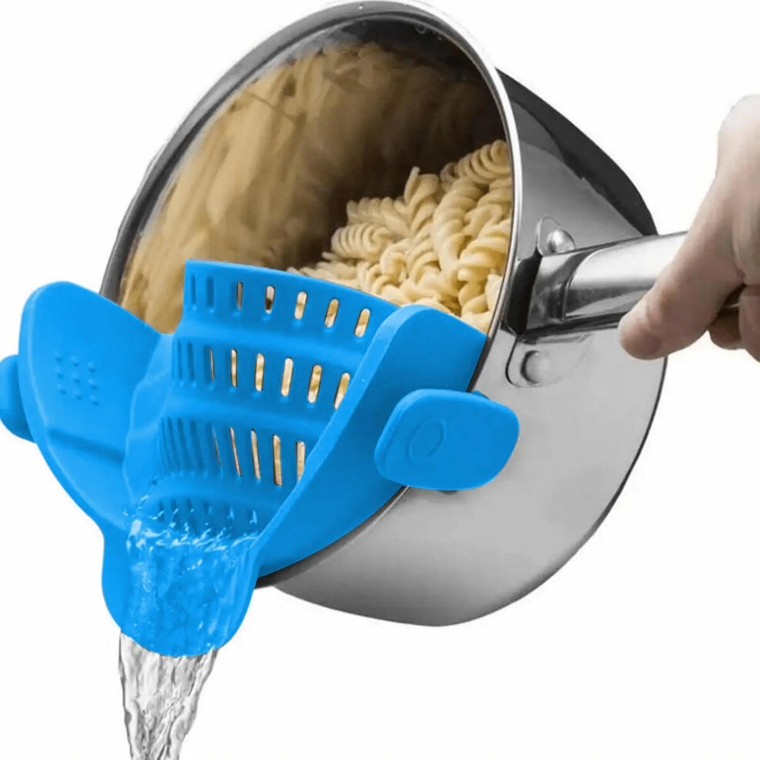 1PC Adjustable Clip-On Pot Strainer – Strainer for Pots, Pans, and Bowls, Kitchen Pot Strainer