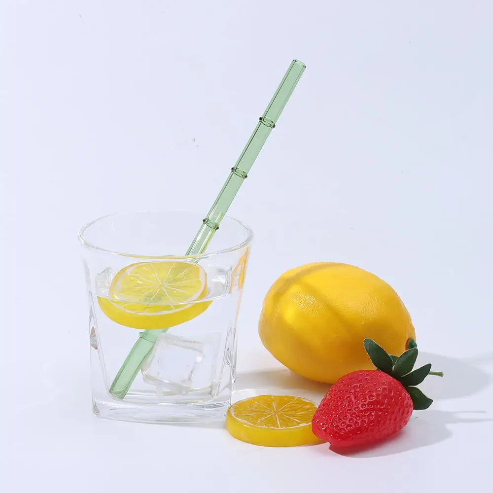 Reusable Glass Straws – Clear Drinking Straws for Juice, Milk, and More