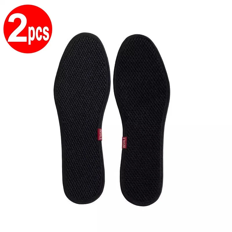 2–6pcs Bamboo Deodorant Insoles – Breathable, Sweat-Absorbing Shoe Inserts for Men & Women