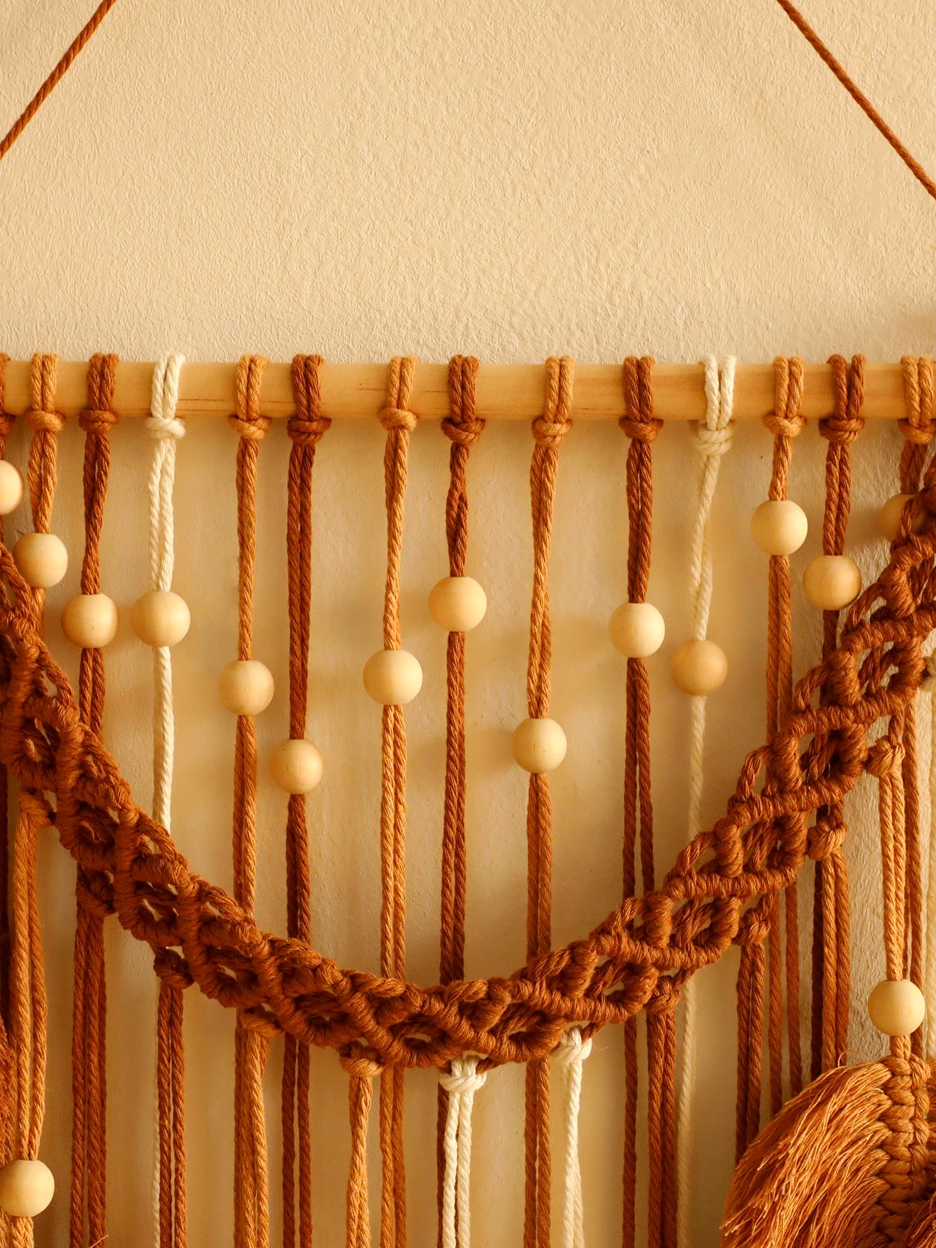 Leaf Macrame Wall Tapestry – Boho Home Decor