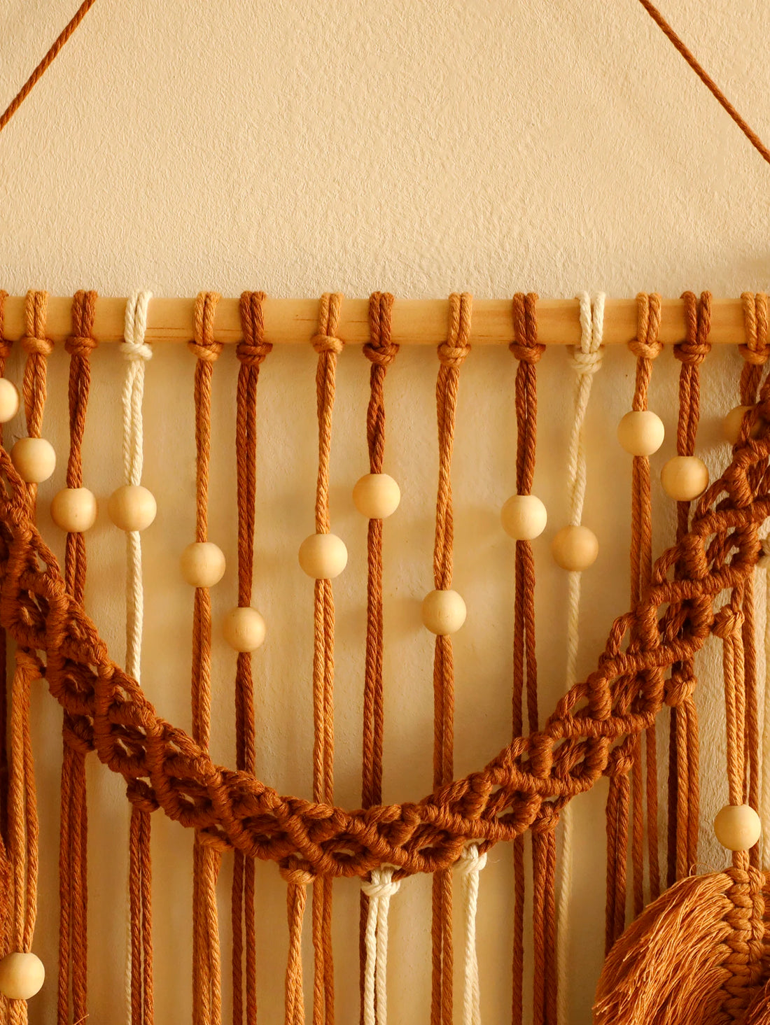 Leaf Macrame Wall Tapestry – Boho Home Decor